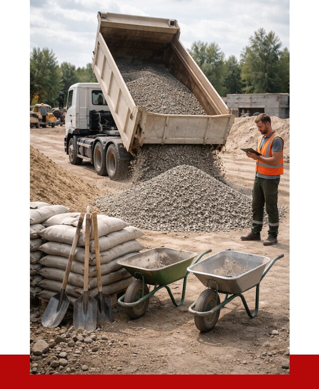 Доставка нерудных материалов в Липецке от 1247 руб. | ПРОНЕРУДЛпц