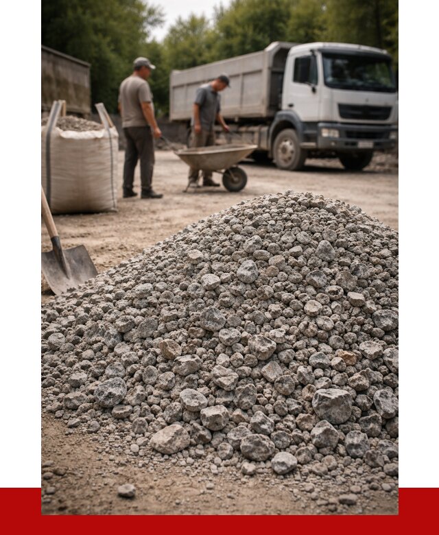 Гранитный щебень фракция 20-40 в Липецке от 3326 руб. ПРОНЕРУДЛпц