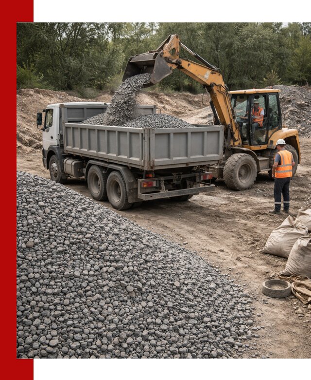 Доставка гравийного щебня в Липецке оптом и в розницу