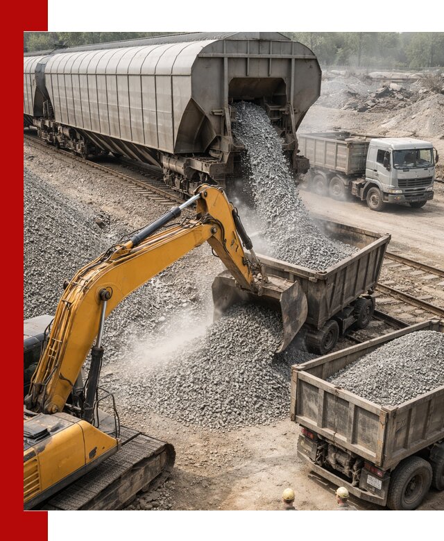 Доставка железнодорожного щебня в Липецке крупными партиями быстрого отгруза