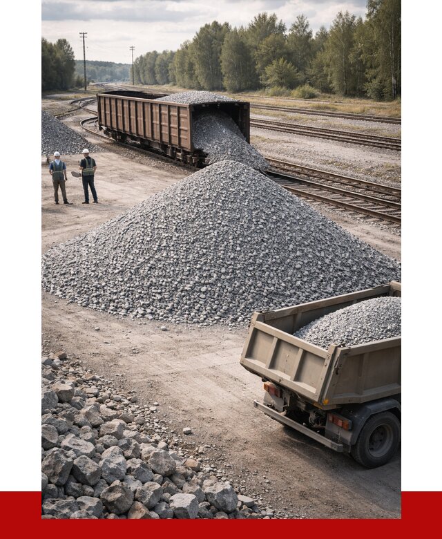 Железнодорожный щебень 20-60 в Липецке от 1767 р. | ПРОНЕРУДЛпц