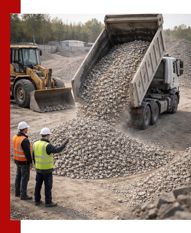 Вторичный щебень фракция 40–70 доставка в Липецке