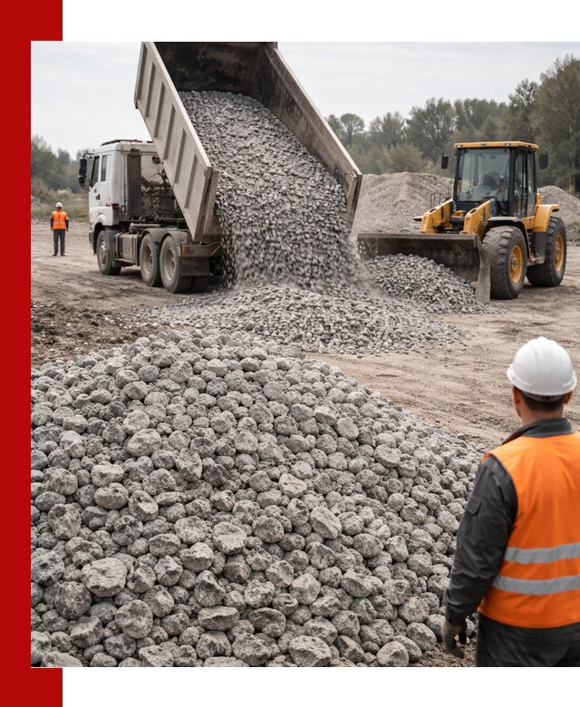 Доставка бетонного щебня фракции 20-40 в Липецке