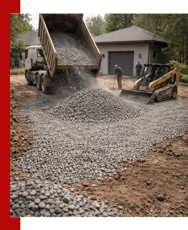 Щебень для парковки в Липецке: доставка и укладка качественного материала