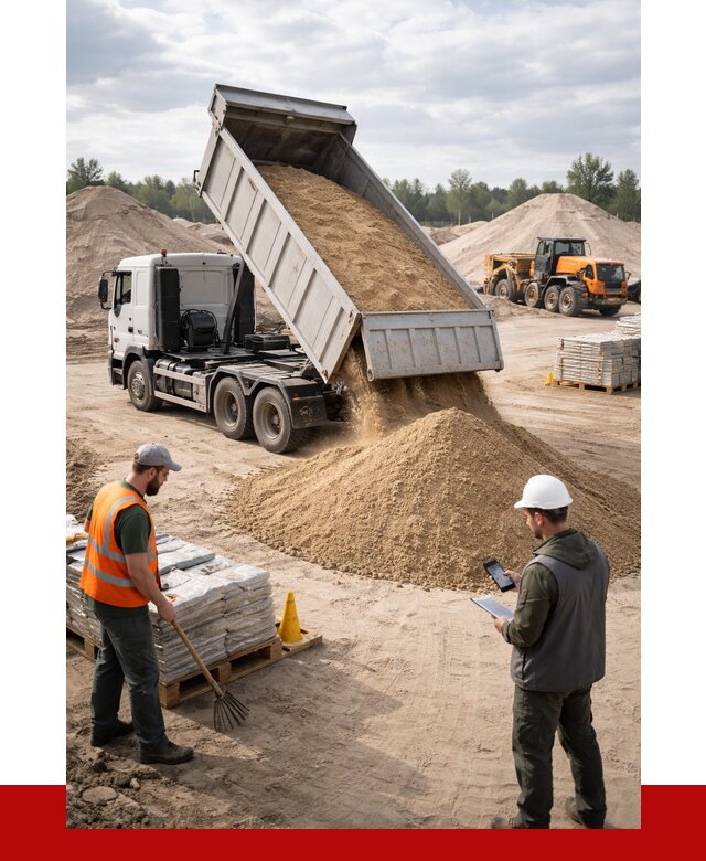 Карьерный песок с доставкой в Липецке от 3742 р. ПРОНЕРУДЛпц