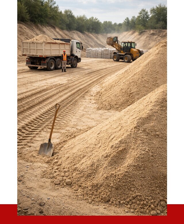 Карьерный песок мелкозернистый в Липецке от 9355 р. | ПРОНЕРУДЛпц