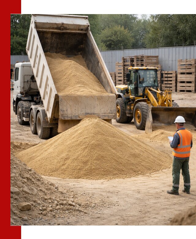 Доставка карьерного мелкозернистого песка в Липецке