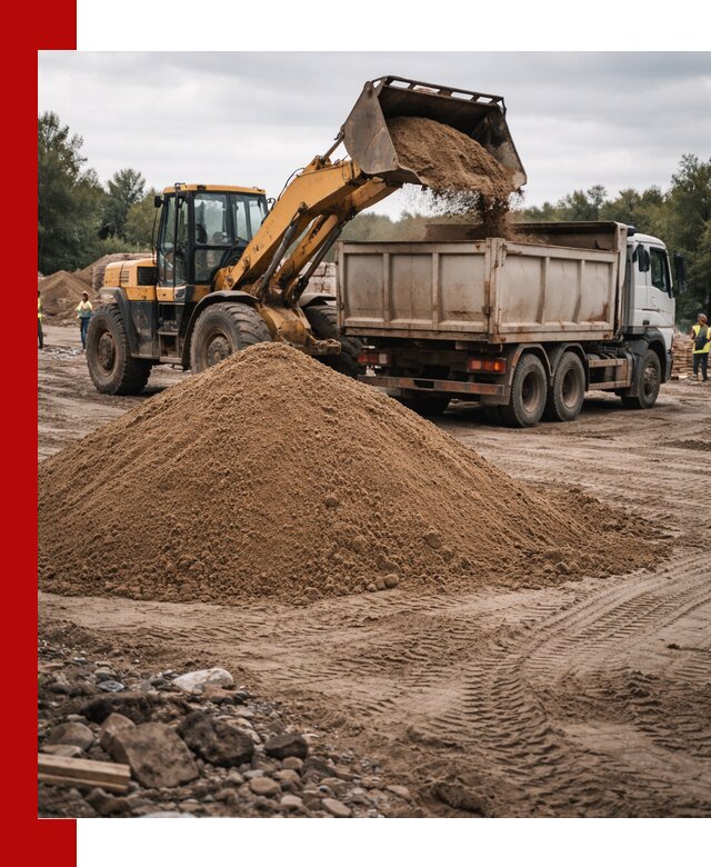 Доставка речного песка навалом в Липецке быстро и выгодно