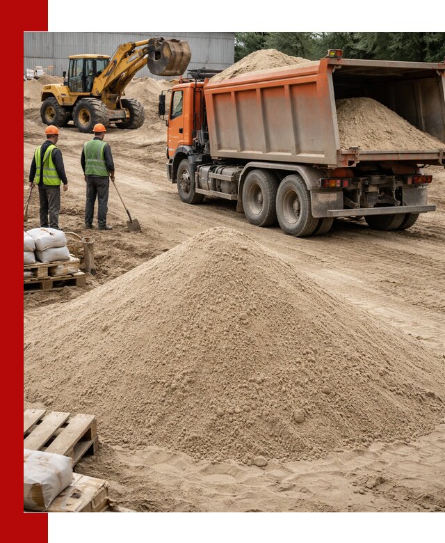Доставка и продажа мытого речного песка в Липецке