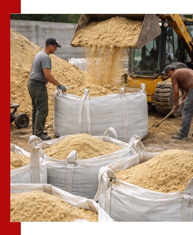 Поставка качественного песка для кладки в Липецке