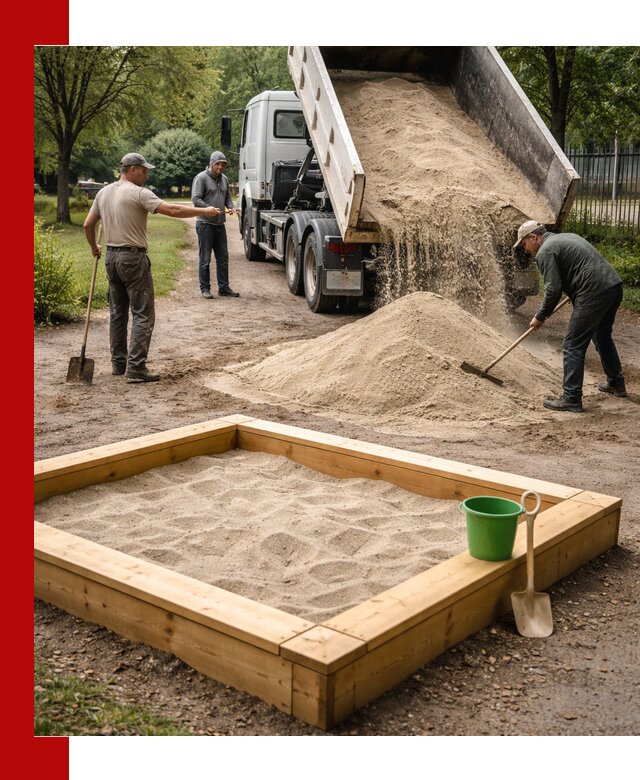 Песок для песочницы с доставкой в Липецке недорого и чистый