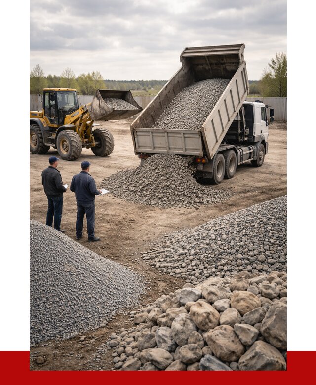 Гравий и камень с доставкой в Липецке от 4365 р. - ПРОНЕРУДЛпц