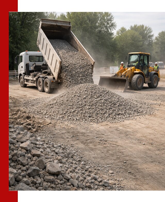 Гравий фракция 5–20 доставка в Липецке оптом и в розницу