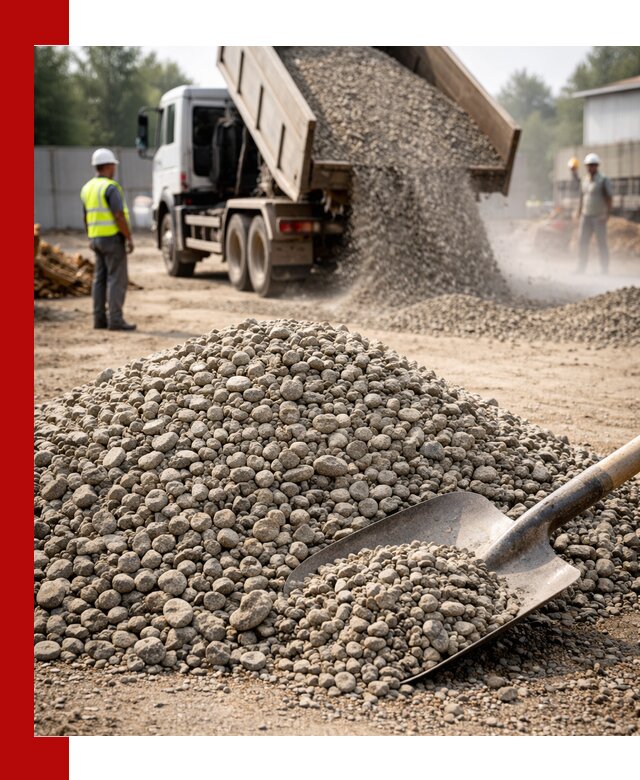 Доставка гравия фракции 20-40 в Липецке с самосвалами