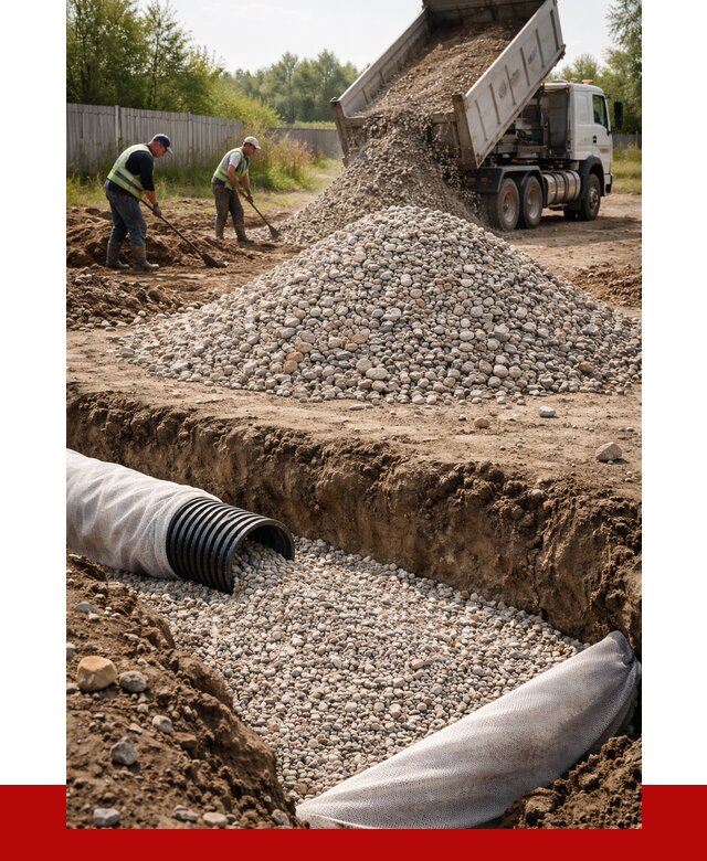 Гравий для дренажа в Липецке от 2287 р., доставка ПРОНЕРУДЛпц