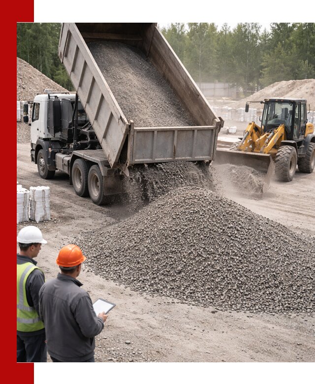 Доставка и продажа гранитного отсева 0-10 в Липецке