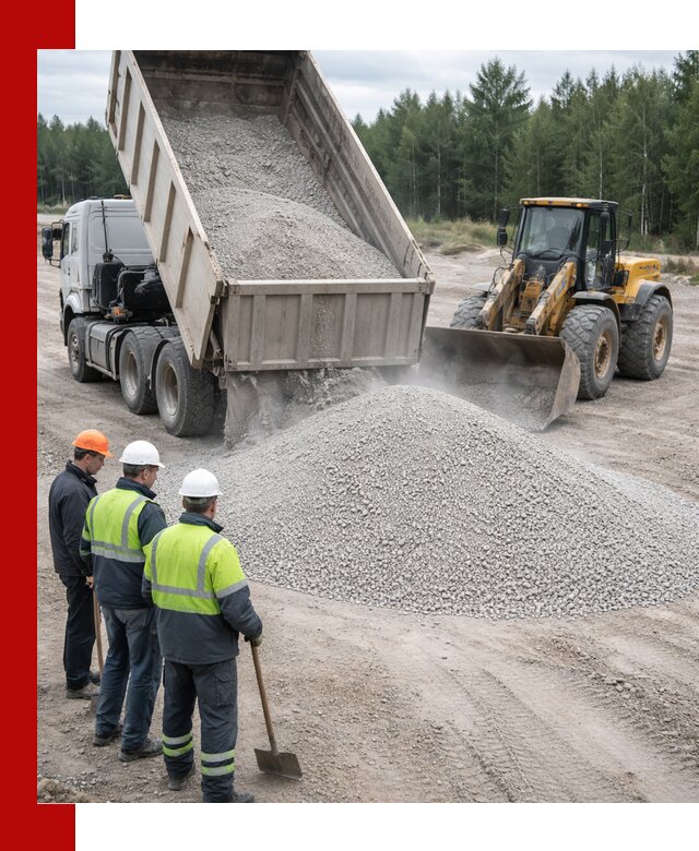 Известняковый отсев 0-5 доставка в Липецке быстро и выгодно