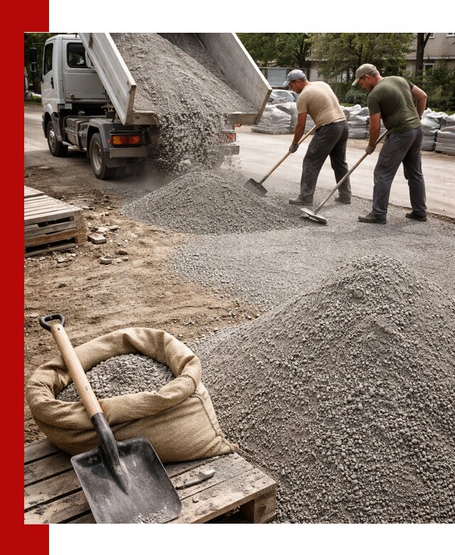 Отсев для тротуарной плитки в Липецке — доставка и укладка