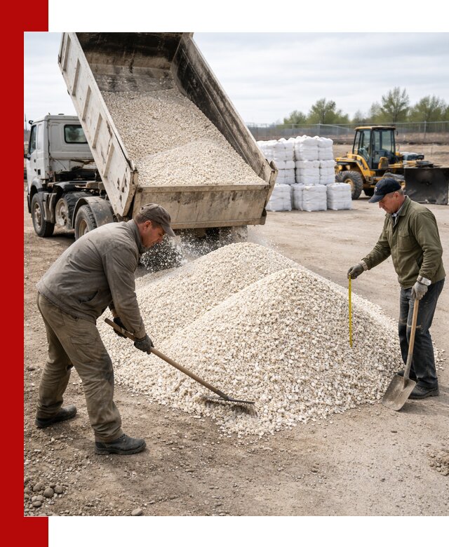 Мраморная крошка с доставкой и разгрузкой в Липецке