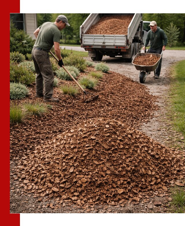 Крошка для мульчирования с доставкой в Липецке