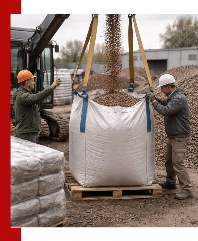 Керамзит в биг-бегах с доставкой в Липецке