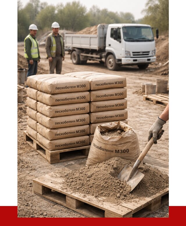 Пескобетон М300 в Липецке с доставкой от 4833 р. за куб | ПРОНЕРУДЛпц