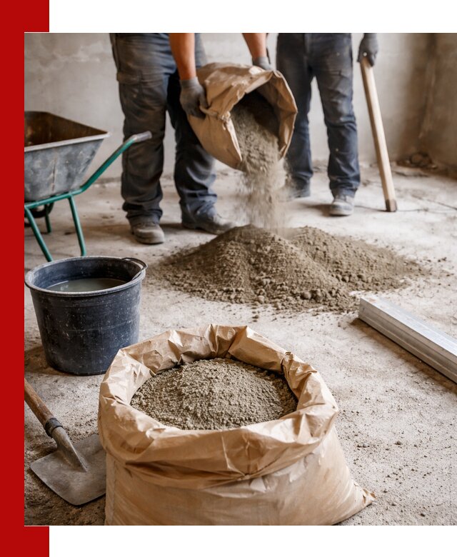 Доставка сухой смеси для стяжки в Липецке