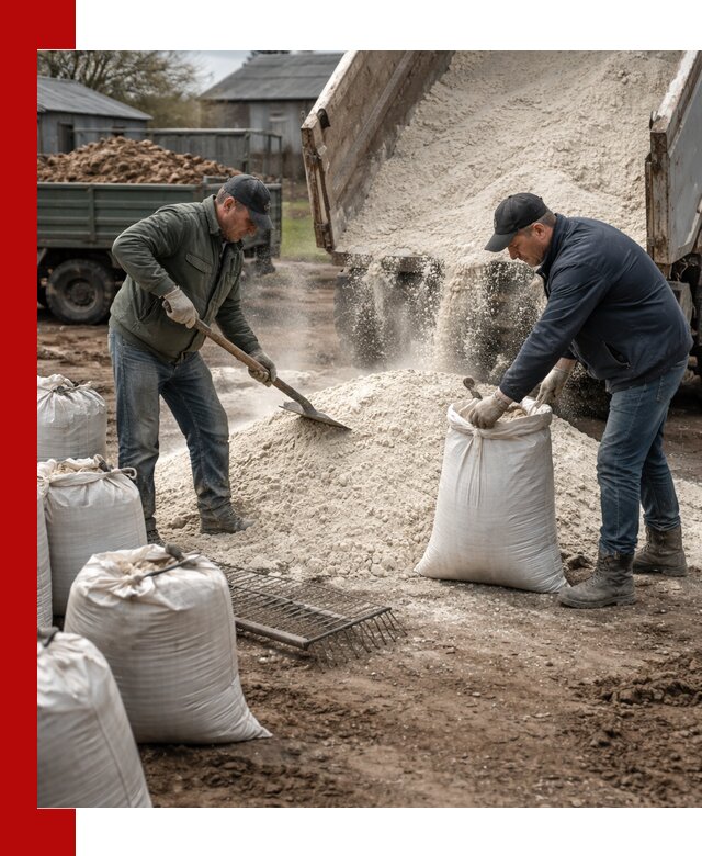 Доставка извести пушонки в Липецке оптом и мелким оптом