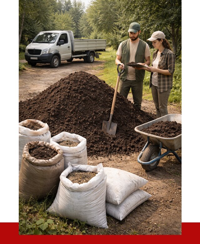 Купить грунт с доставкой в Липецке от 4677 р. за м3 | ПРОНЕРУДЛпц