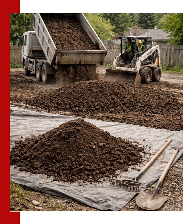 Грунт для отсыпки участка с доставкой в Липецке