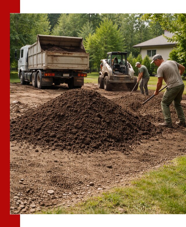 Доставка и укладка грунта для газона в Липецке