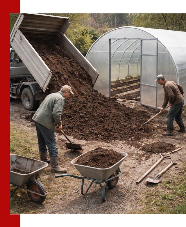 Грунт для теплицы с доставкой в Липецке — плодородный субстрат под растения