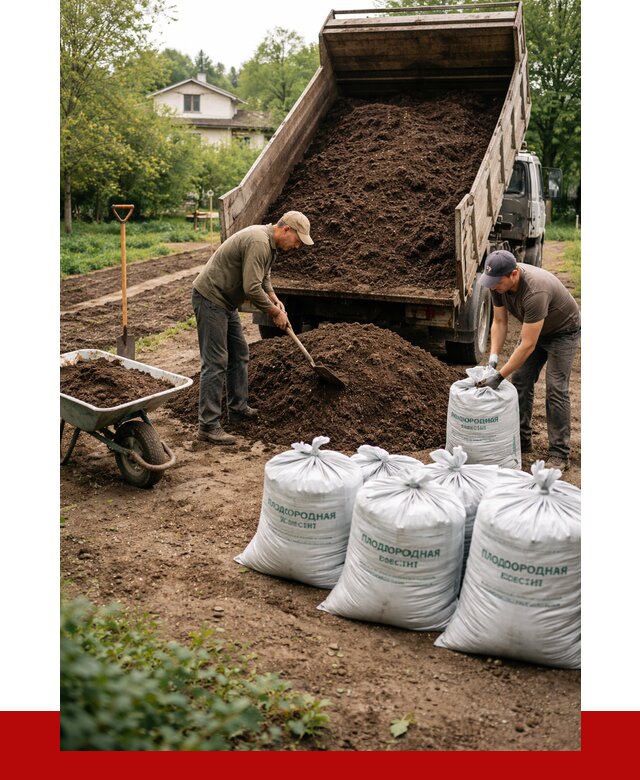 Плодородная смесь в Липецке от 4365 р./куб с доставкой | ПРОНЕРУДЛпц