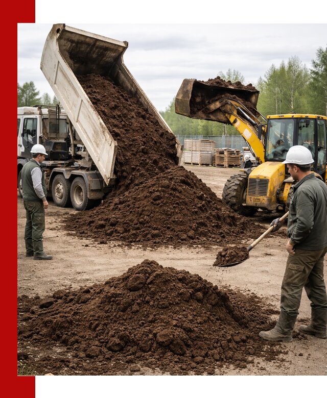 Доставка торфа оптом и в мешках в Липецке
