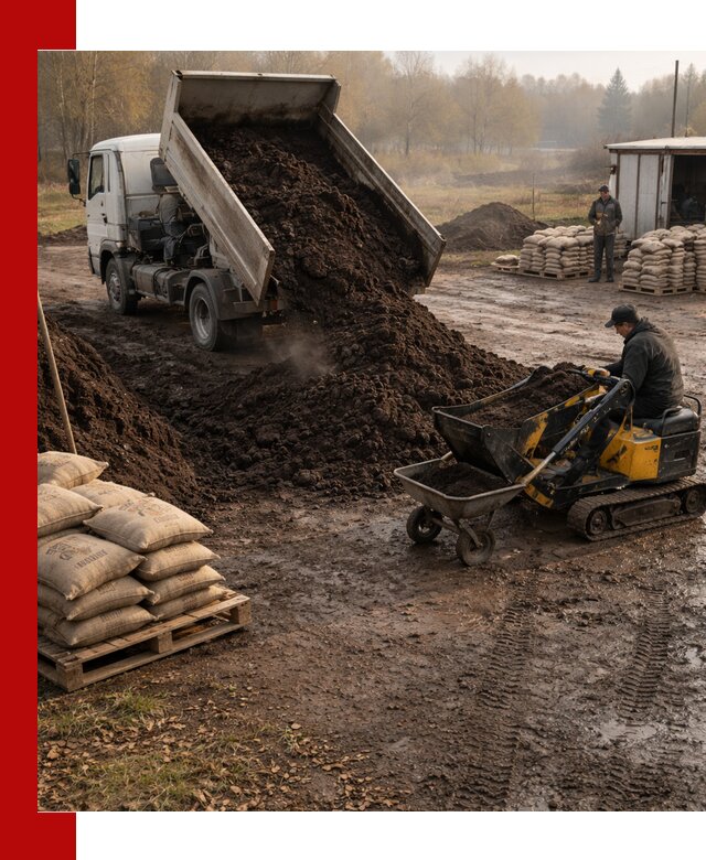 Кислый торф в доставке по выгодным ценам в Липецке