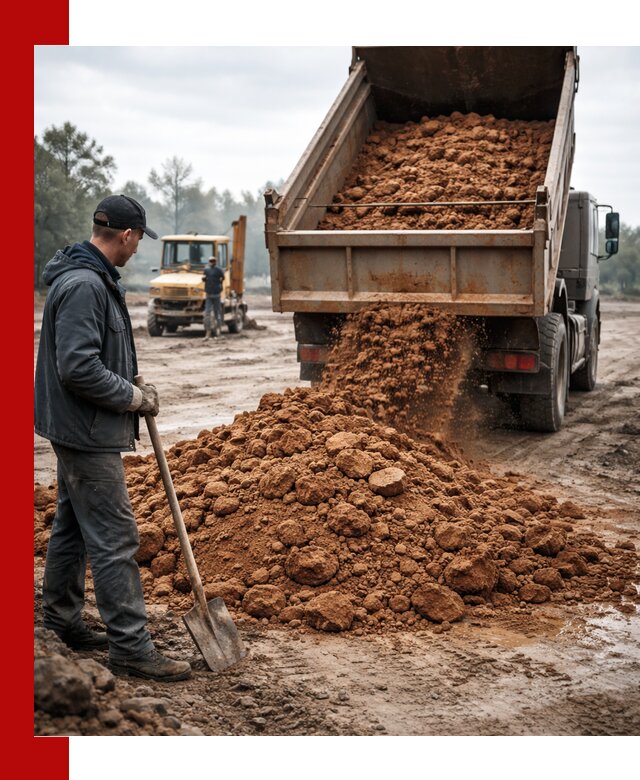 Глина для засыпки в Липецке с доставкой самосвалами