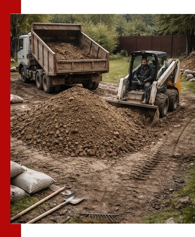 Суглинок для планировки участков в Липецке с доставкой и выгрузкой