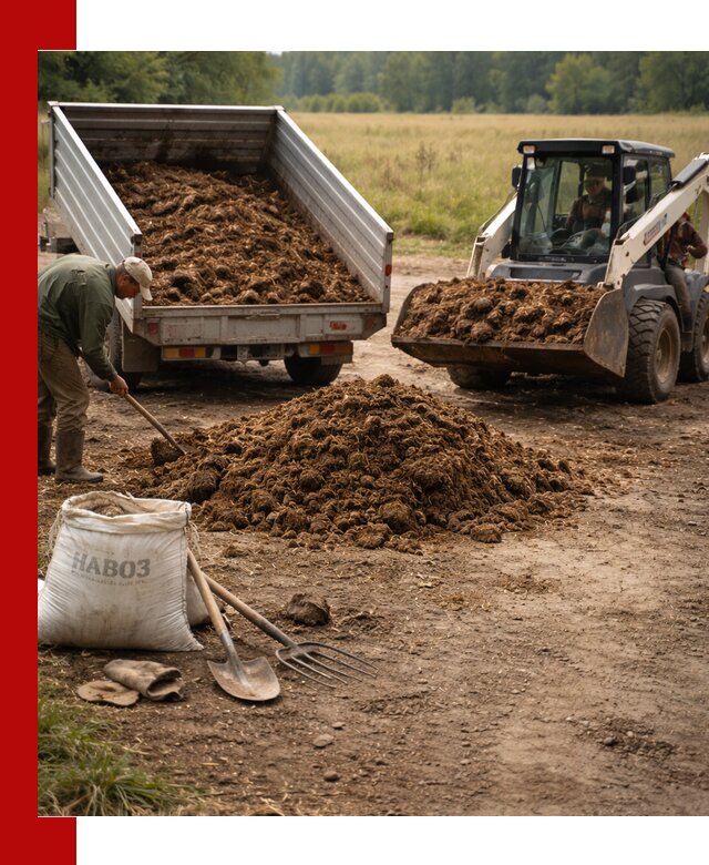 Доставка конского навоза в Липецке с разгрузкой и доставкой на объект