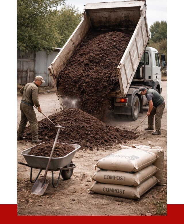 Купить компост в Липецке от 4365 р. за куб с доставкой | ПРОНЕРУДЛпц