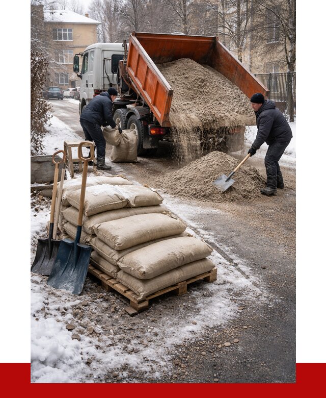 Противогололедные материалы оптом в Липецке от 4365 р. | ПРОНЕРУДЛпц