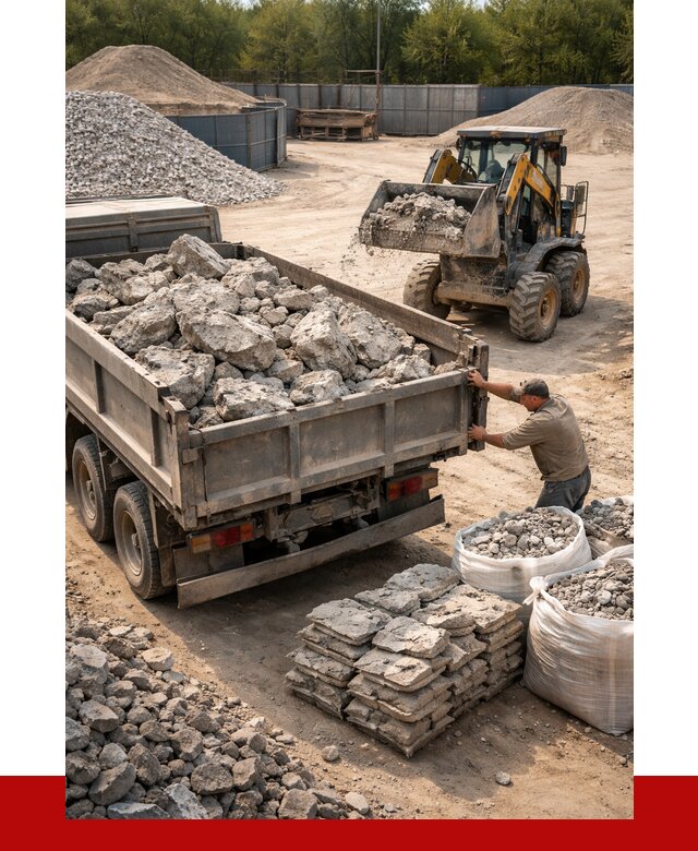 Купить бой бетона с доставкой в Липецке от 4989 р. | ПРОНЕРУДЛпц