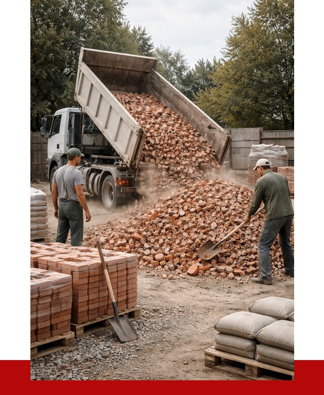 Бой кирпича в Липецке с доставкой от 4365 руб/куб | ПРОНЕРУДЛпц