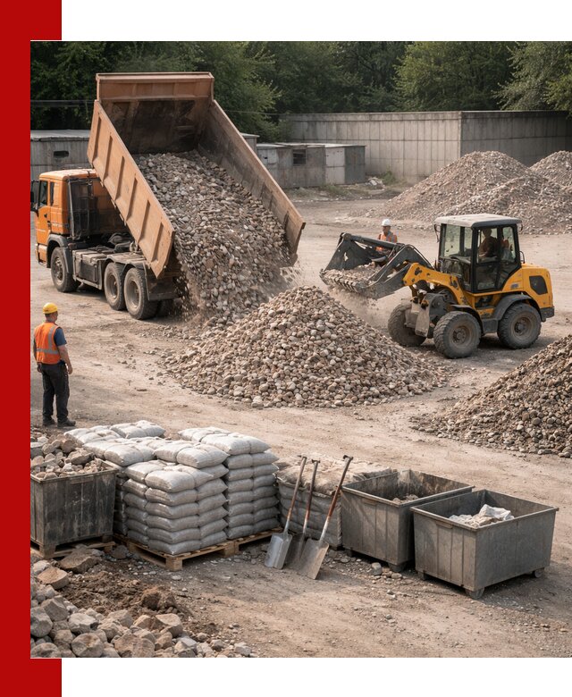 Вторичные материалы для отсыпки в Липецке — поставка и доставка