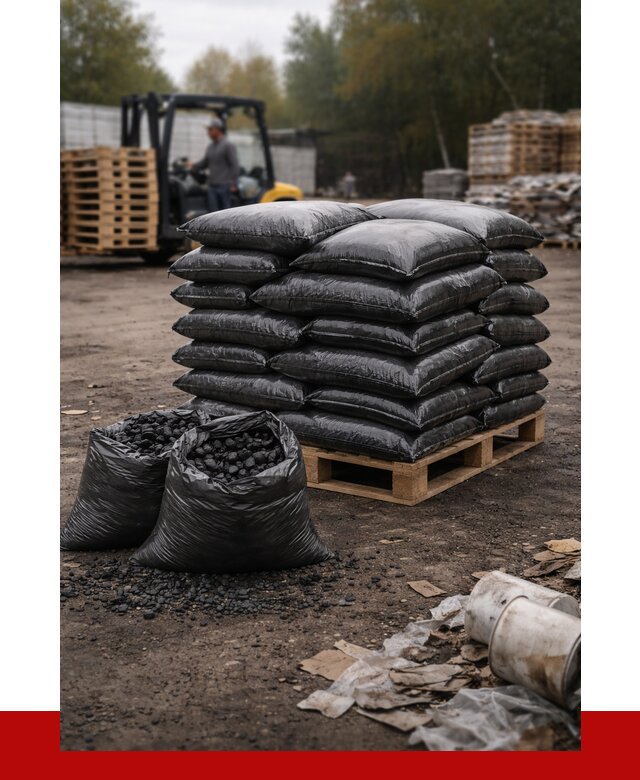 Купить уголь в мешках с доставкой в Липецке от 7796 р. | ПРОНЕРУДЛпц
