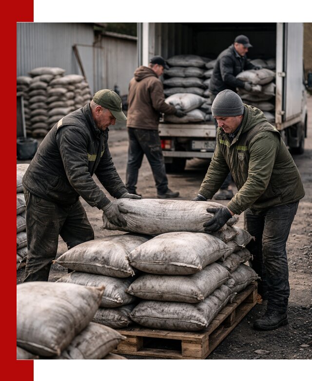 Доставка угля в мешках по выгодным ценам в Липецке