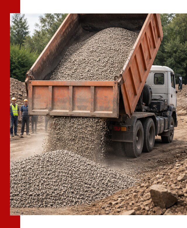 Доставка сыпучих материалов самосвалом в Липецке быстро и надежно