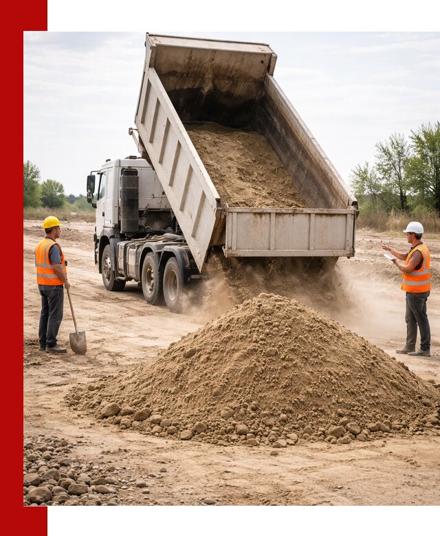 Доставка самосвалом 15 кубов в Липецке за город и по городу