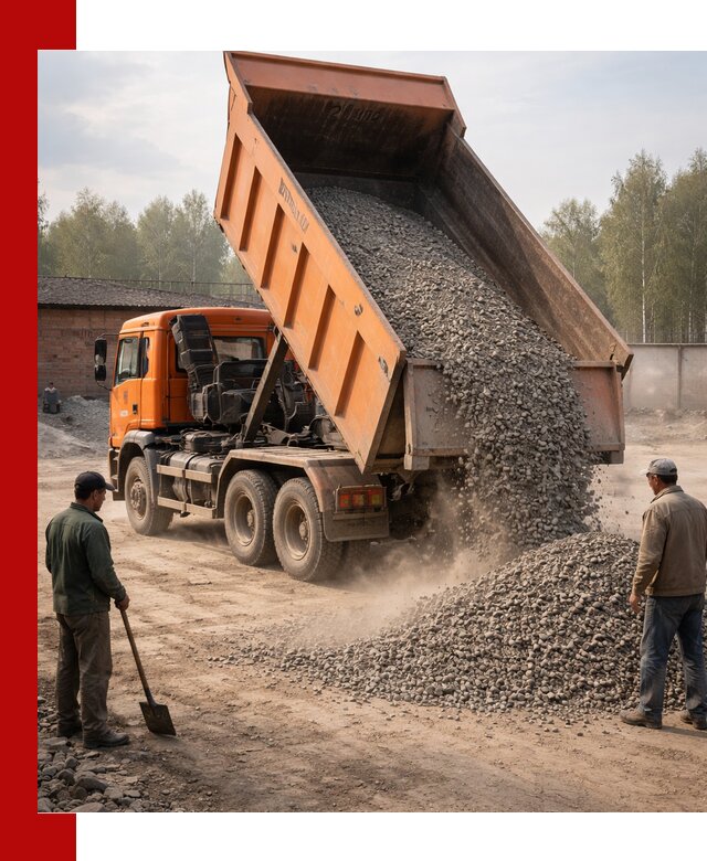 Доставка самосвалом 20 м3 в Липецке быстро и надежно