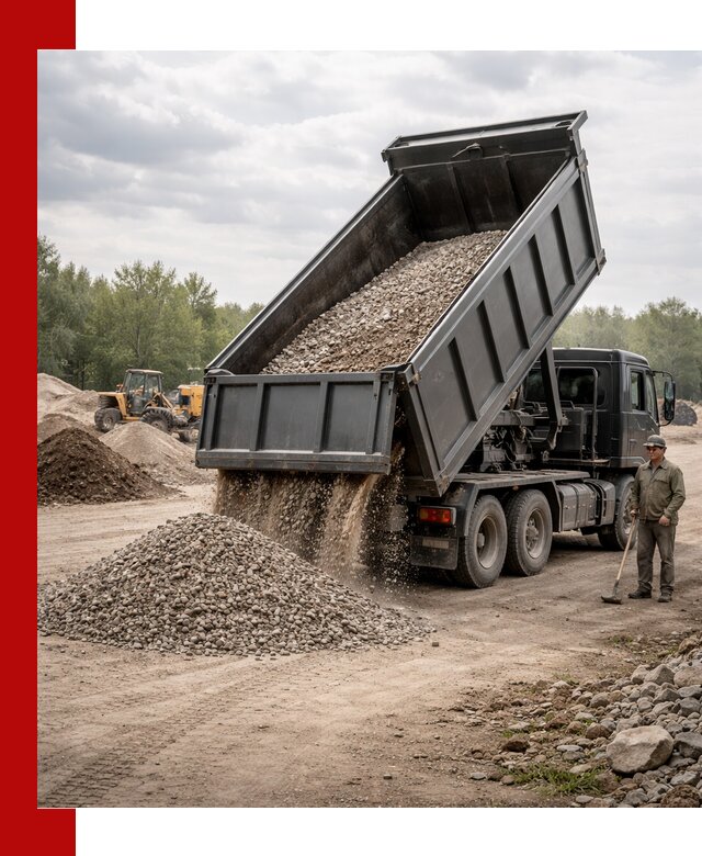 Доставка самосвалом 30 м3 по выгодным ценам в Липецке