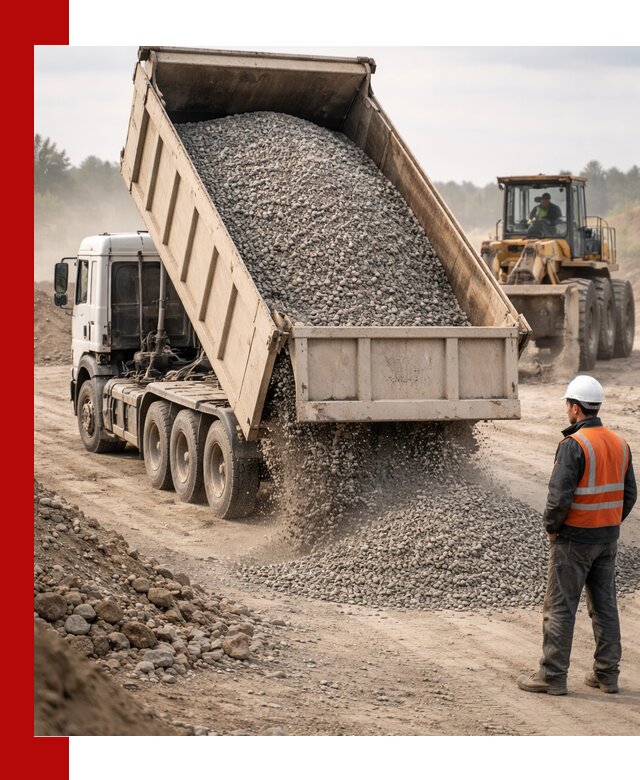 Доставка самосвалом 40 кубов цемента и сыпучих в Липецке